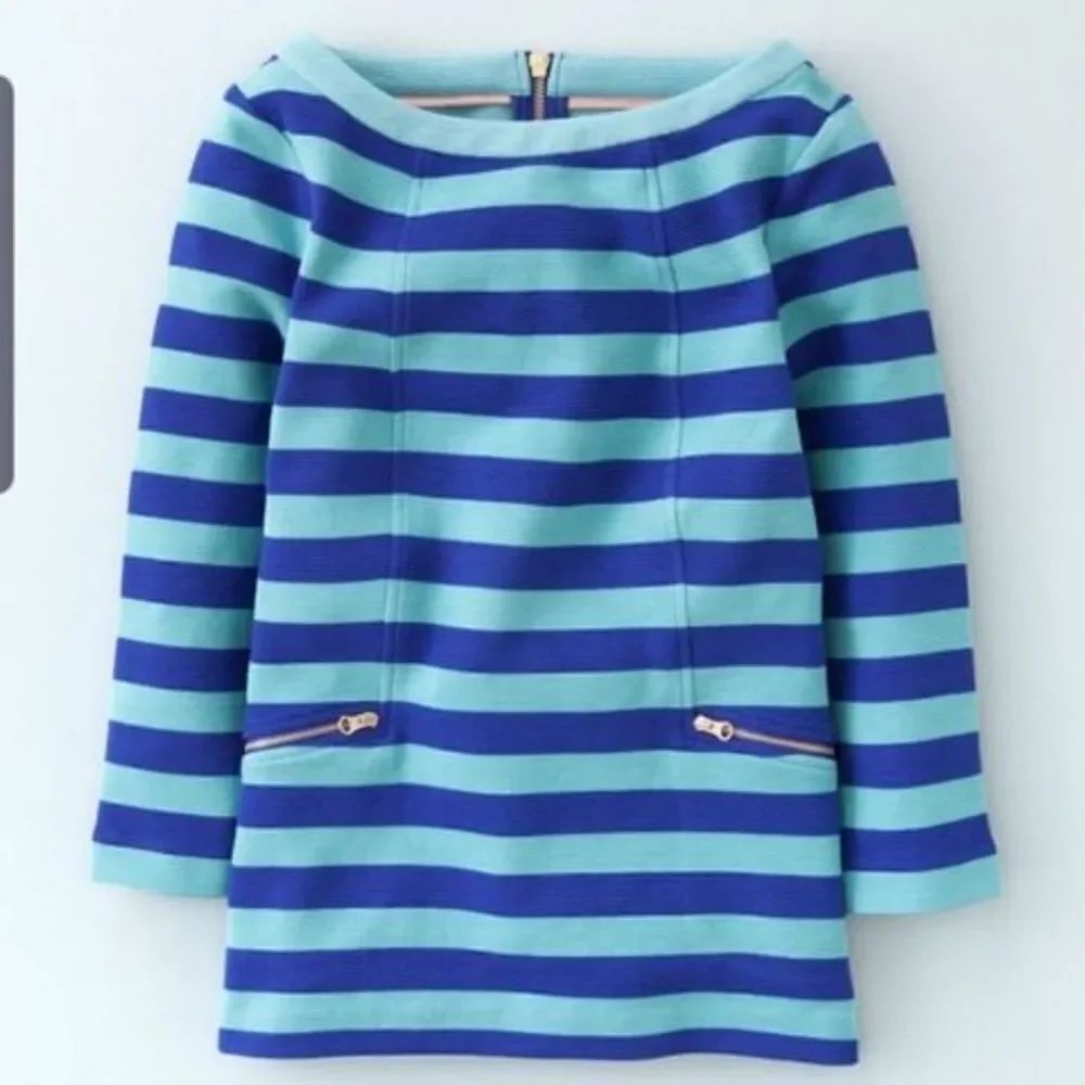 Boden Maggie Ottoman blue striped top sz 6